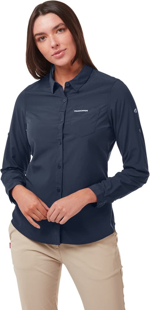 W's NosiLife Bardo Longsleeve Shirt Blue Navy, view: 1
