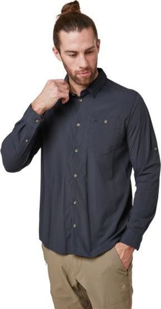 M's NosiLife Nuoro Long Sleeved Shirt Steel Blue, view: 1