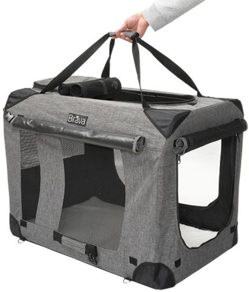 Highway Dog Crate Tarmac Grey M, view: 1