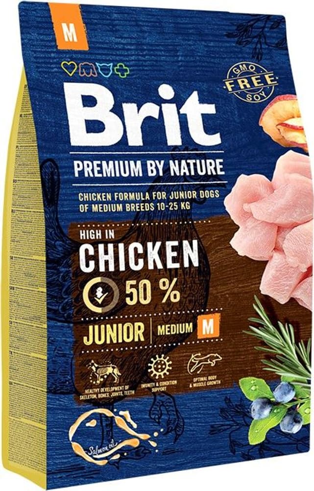 Brit Premium By Nature Junior Medium 3 kg, view: 0