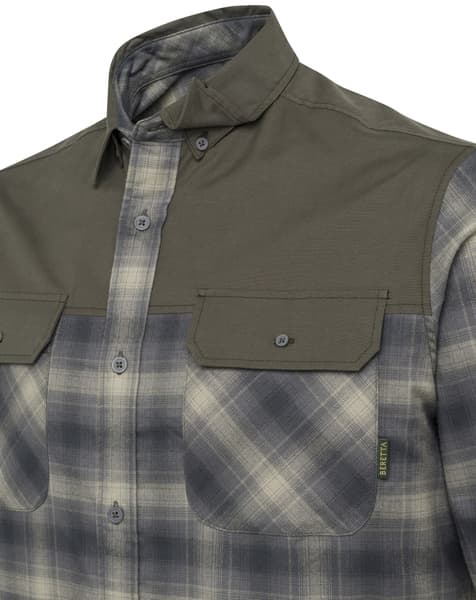 M's Outpost Shirt Green Check, view: 2