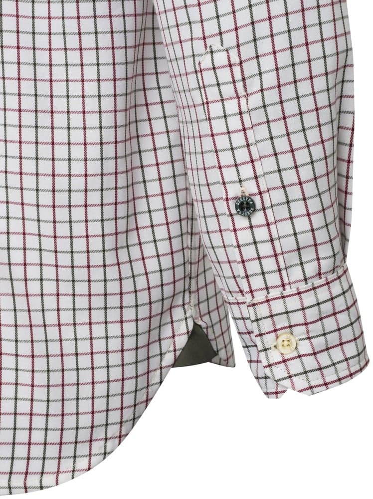 M's Charlow LS Shirt Ivory Blue Check, view: 3