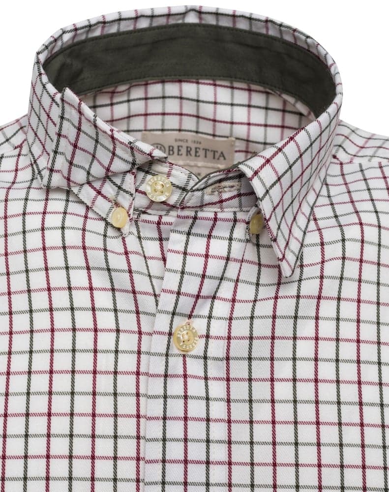 M's Charlow LS Shirt Ivory Blue Check, view: 2
