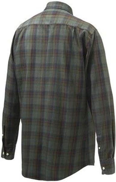 Wood Button Down Shirt Green & Red, view: 1