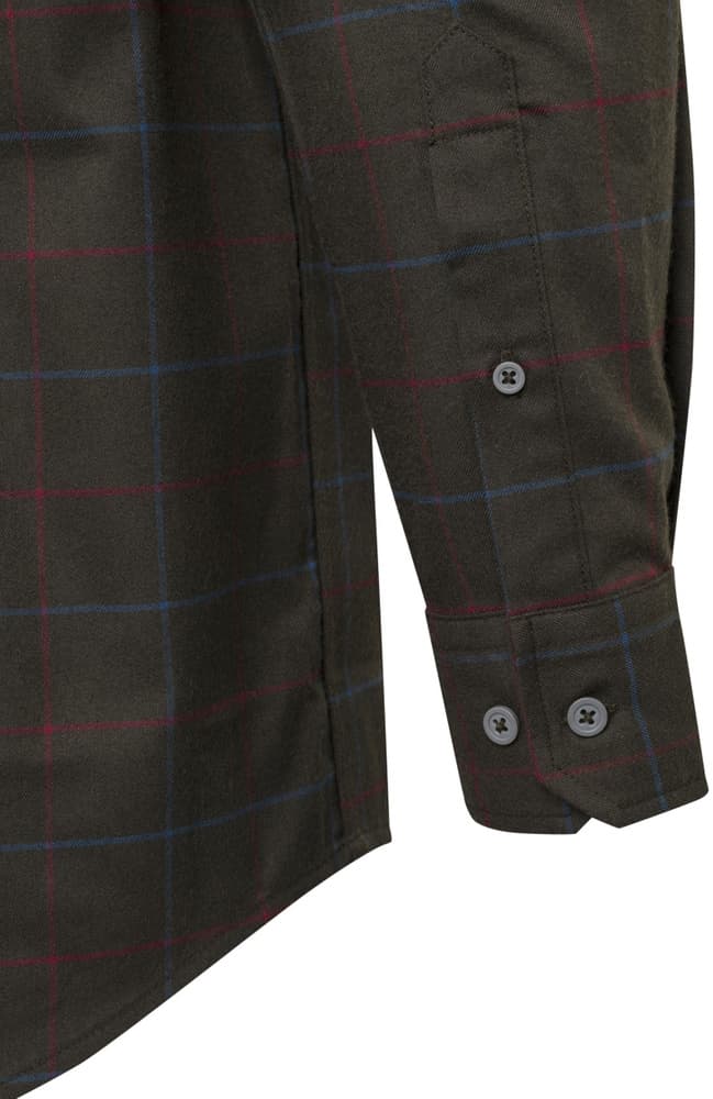 Jargo Stretch Shirt Bark/Burgundy Check, view: 3