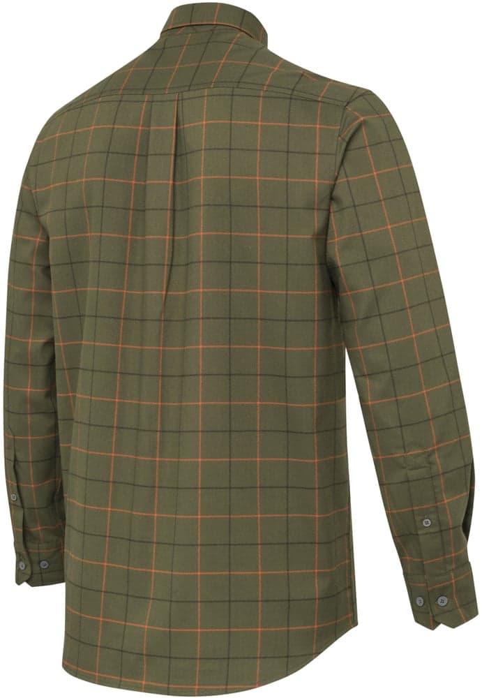 M's Jargo Stretch Shirt Green Pumkin Check, view: 1
