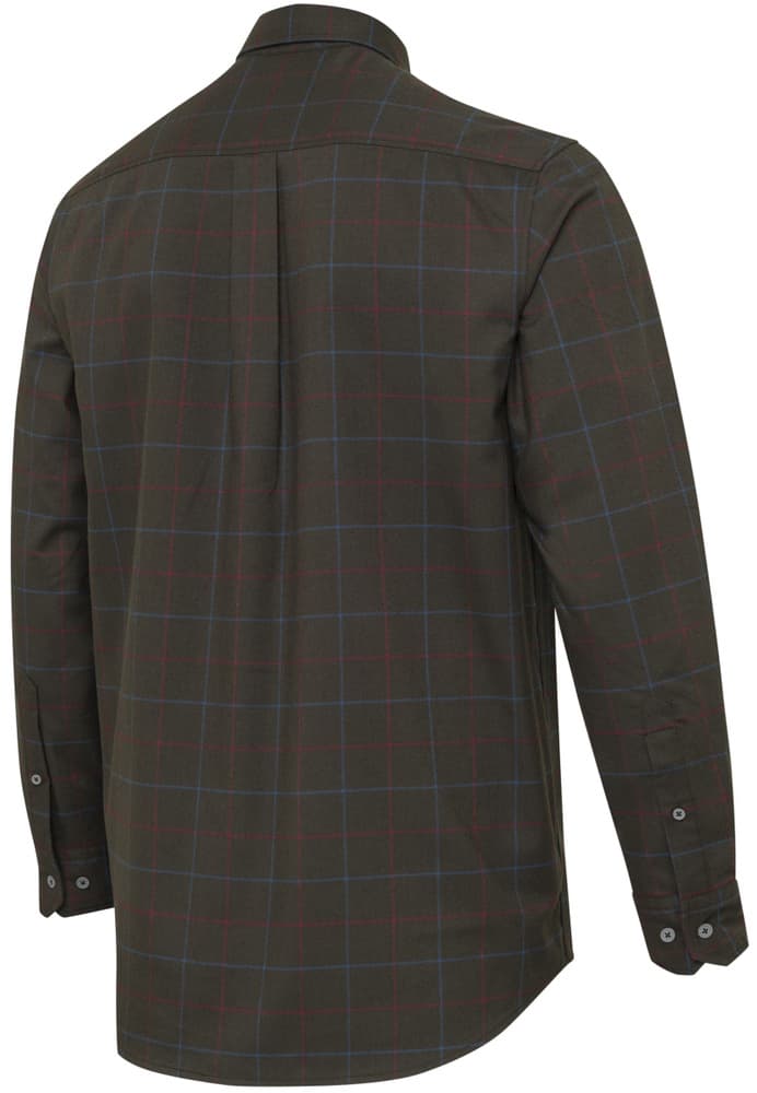 Jargo Stretch Shirt Bark/Burgundy Check, view: 1