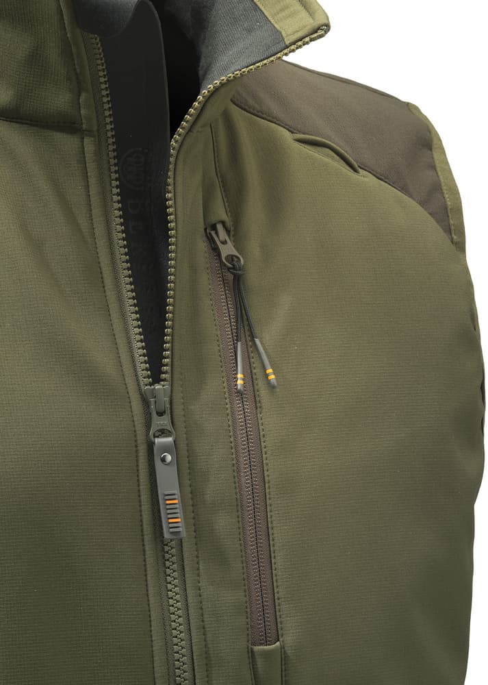 M's Butte Softshell Vest Moss & Brown Bark, view: 3