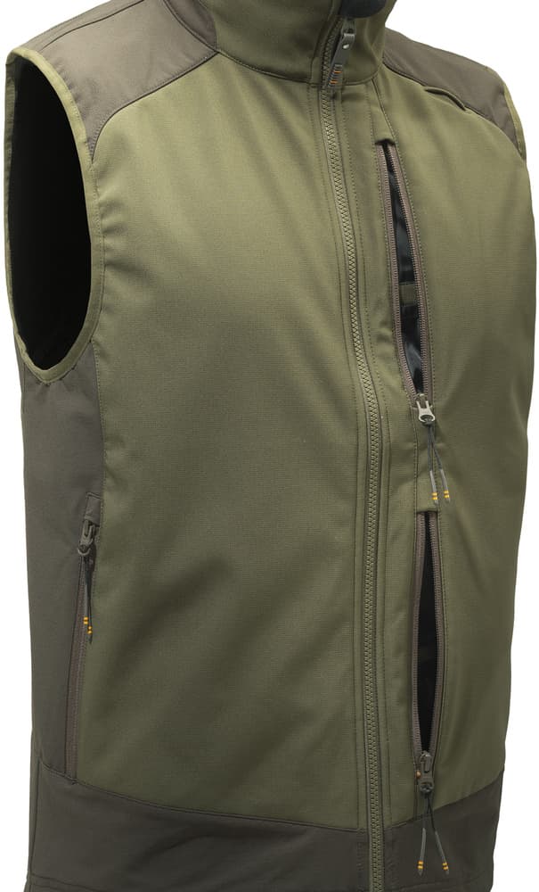 M's Butte Softshell Vest Moss & Brown Bark, view: 4