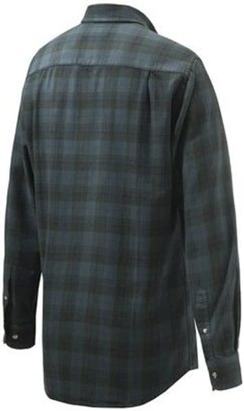 Wood Flannel Button Down Shirt Beige & Green, view: 1