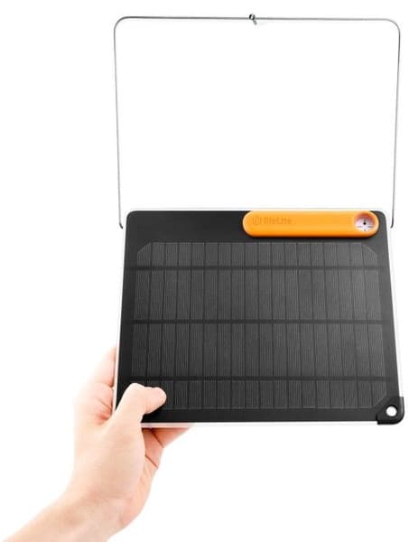 SolarPanel 5+ Solcellelader + 2200 mAh Powerbank, view: 2
