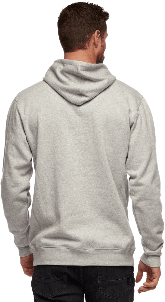 M Stacked Logo Hoody Nickel Heather, view: 2
