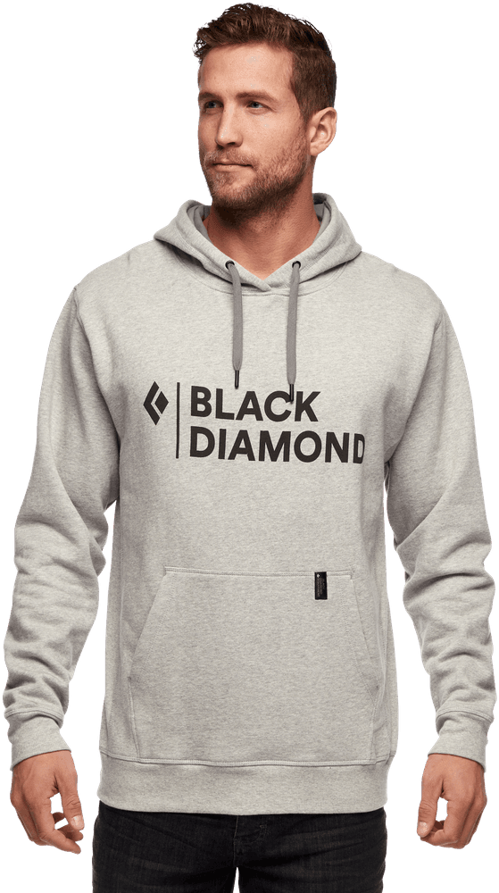 M Stacked Logo Hoody Nickel Heather, view: 1