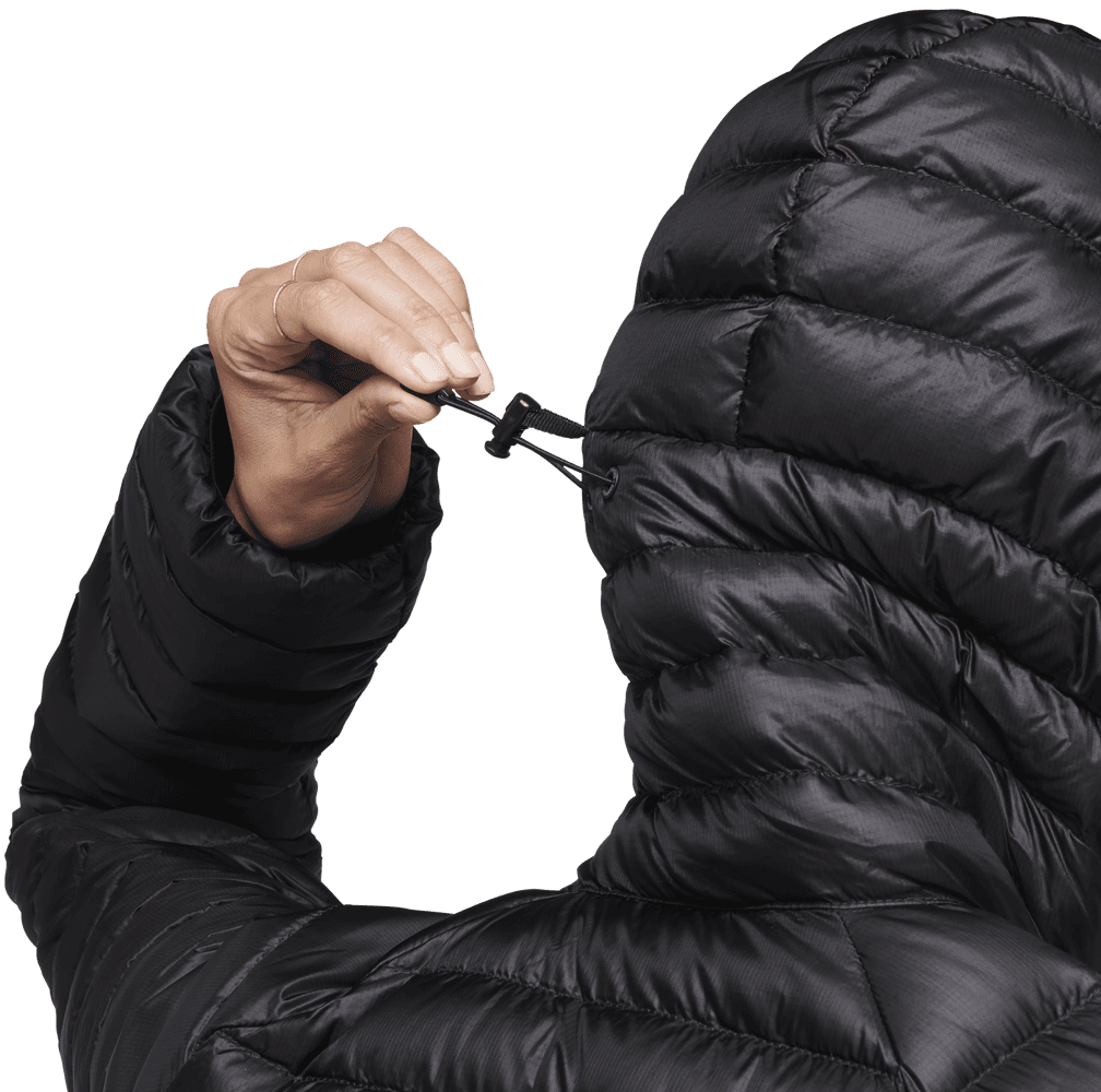 W's Approach Down Hoody Black, view: 4