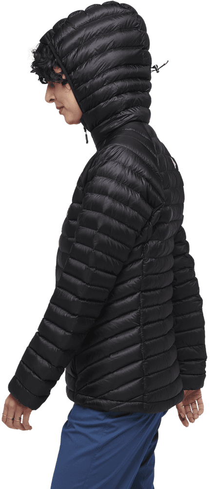 W's Approach Down Hoody Black, view: 2