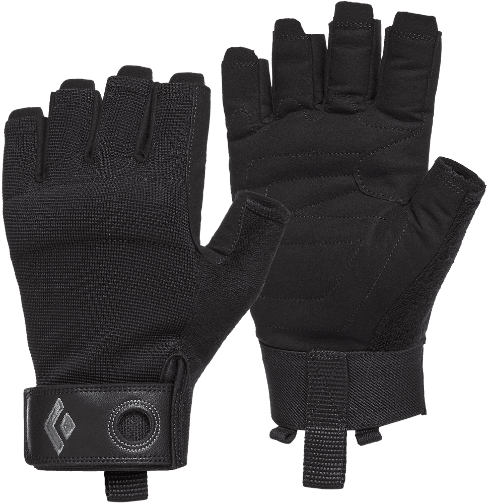 Crag Half-Finger Gloves Black, view: 0