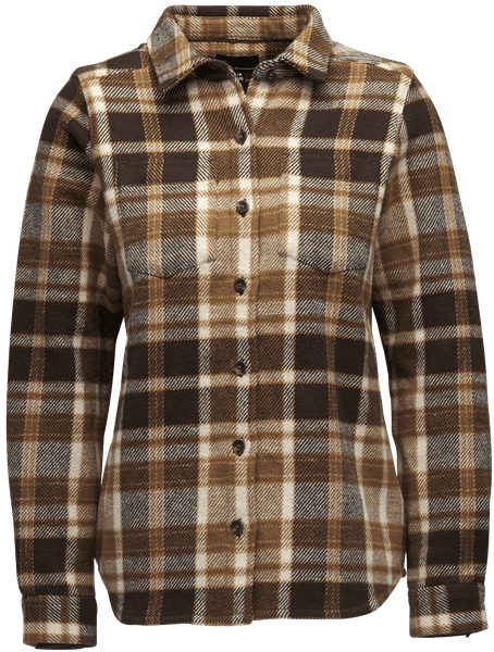 W's Project Heavy Flannel Bark Brown/Off Plaid, view: 0