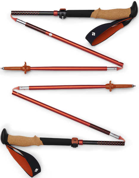 Pursuit FLZ Trekking Poles Black/Octane, view: 1