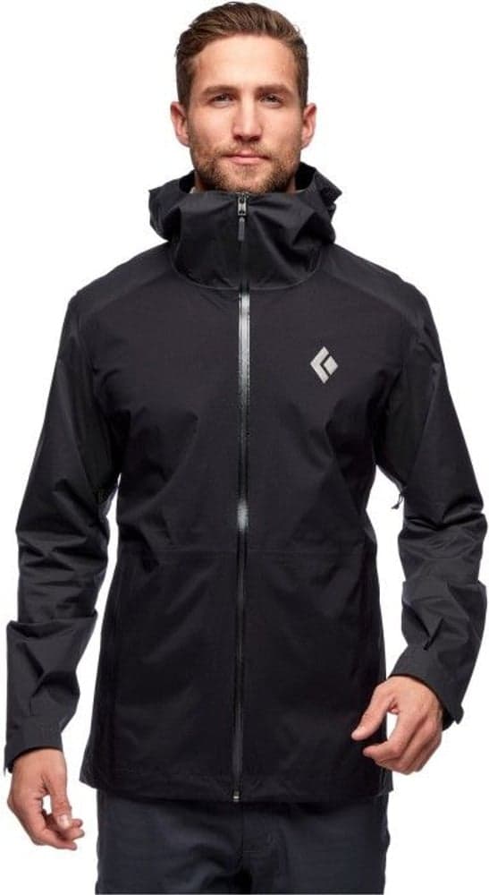 M's Stormline Stretch Rain Shell Black, view: 1