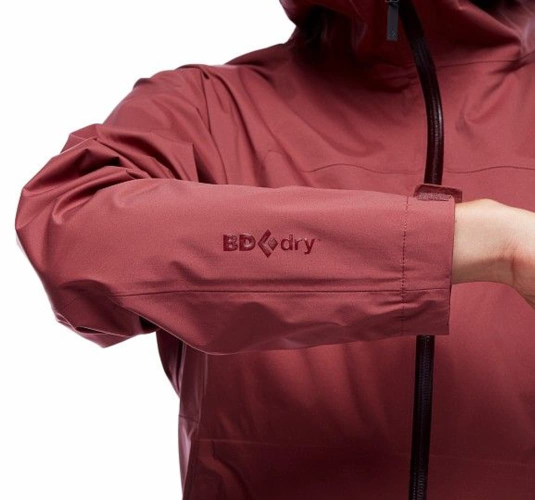 W's Stormline Stretch Rain Shell Shell Cherrywood, view: 4