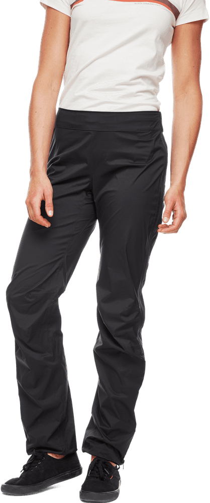 W's Stormline Stretch Full Zip Rain Pants Black, view: 3