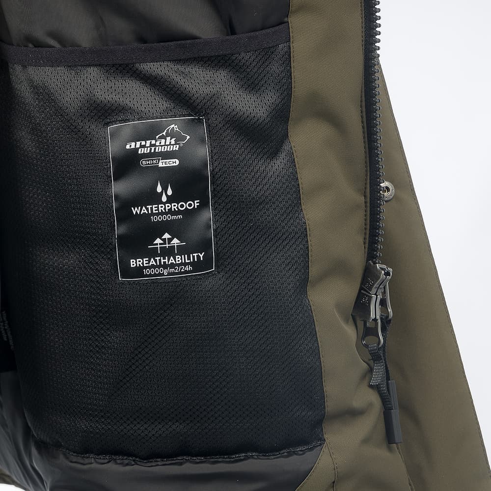 Arrak M's Parkas Olive, view: 2