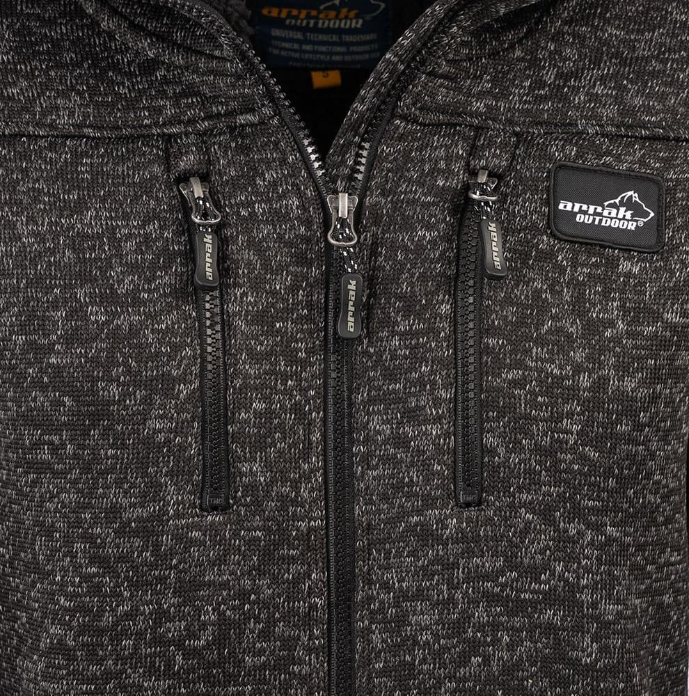 Arrak W's Pile Hood Black, view: 4