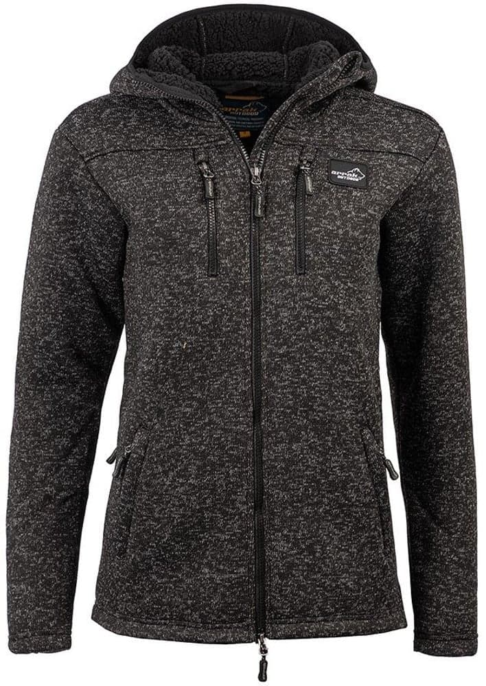 Arrak W's Pile Hood Black, view: 0