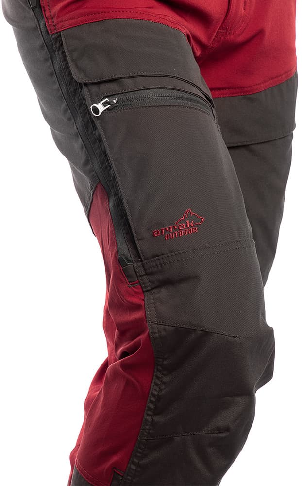 Arrak M's Hybrid Pant Dark Red, view: 3