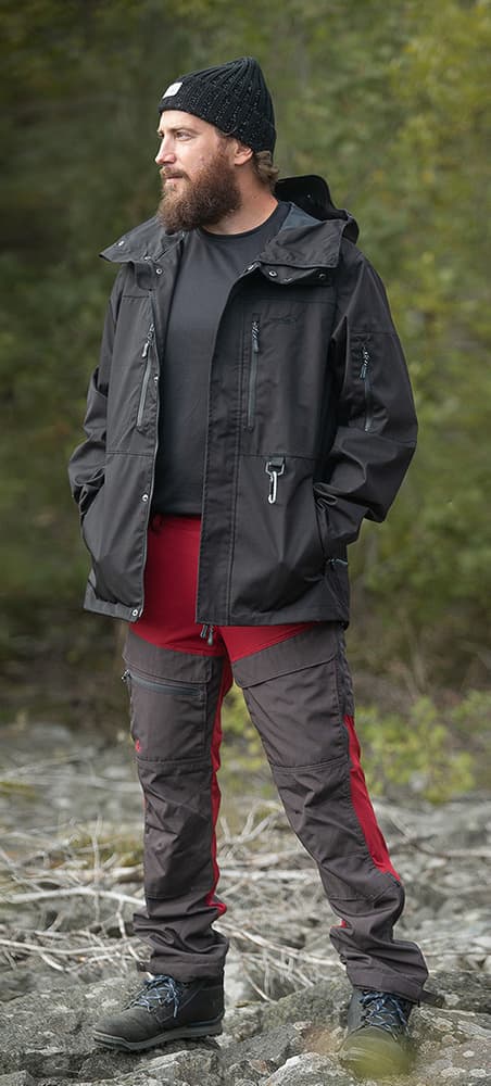 Arrak M's Hybrid Pant Dark Red, view: 4