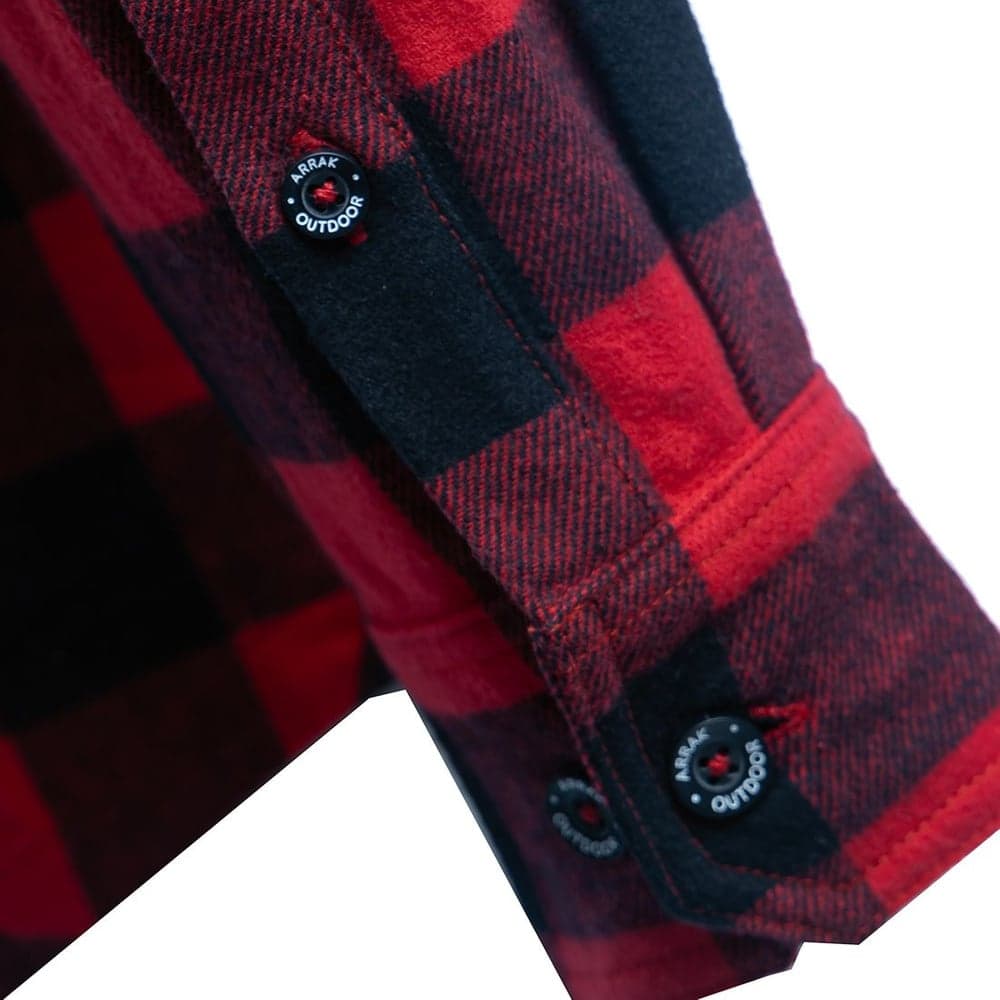 Arrak M's Flannel Shirt Red/Black, view: 5