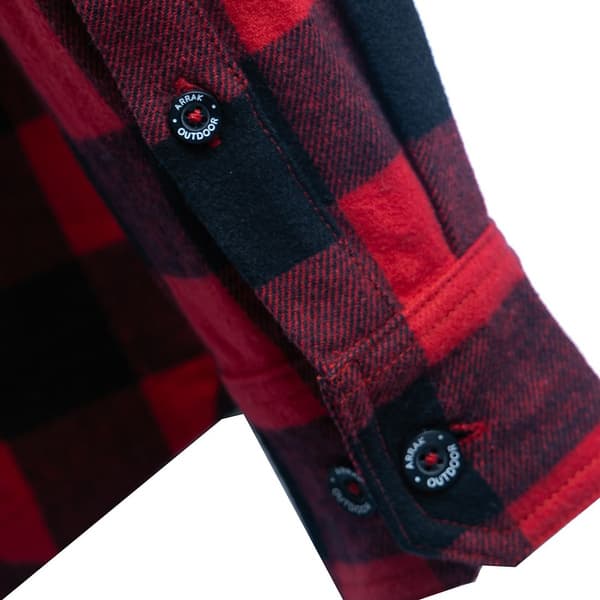 Arrak M's Flannel Shirt Red/Black, view: 5
