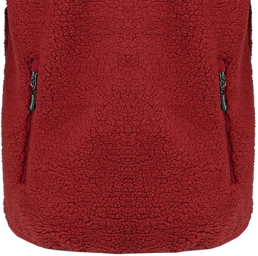 Arrak M's Sherpa Fleece Jacket Dark Red, view: 4