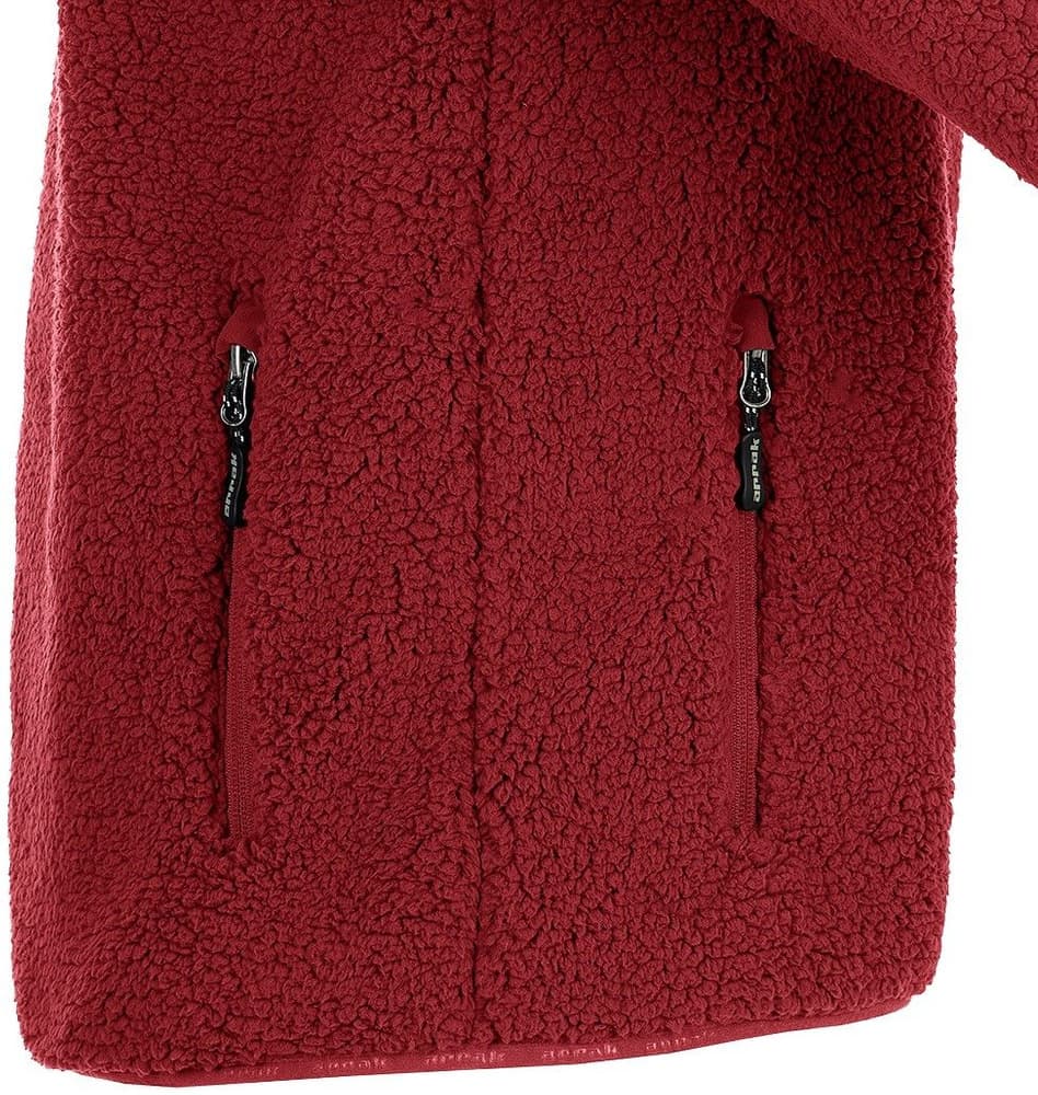 Arrak M's Sherpa Fleece Jacket Dark Red, view: 5