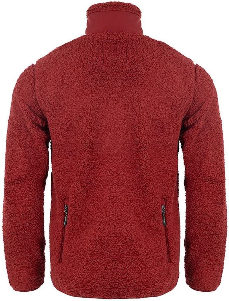 Arrak M's Sherpa Fleece Jacket Dark Red, view: 3