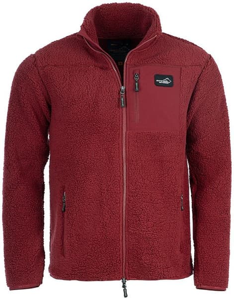 Arrak M's Sherpa Fleece Jacket Dark Red, view: 1