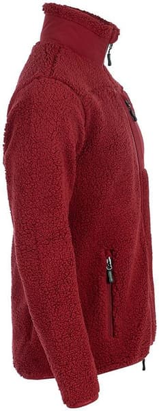 Arrak M's Sherpa Fleece Jacket Dark Red, view: 2