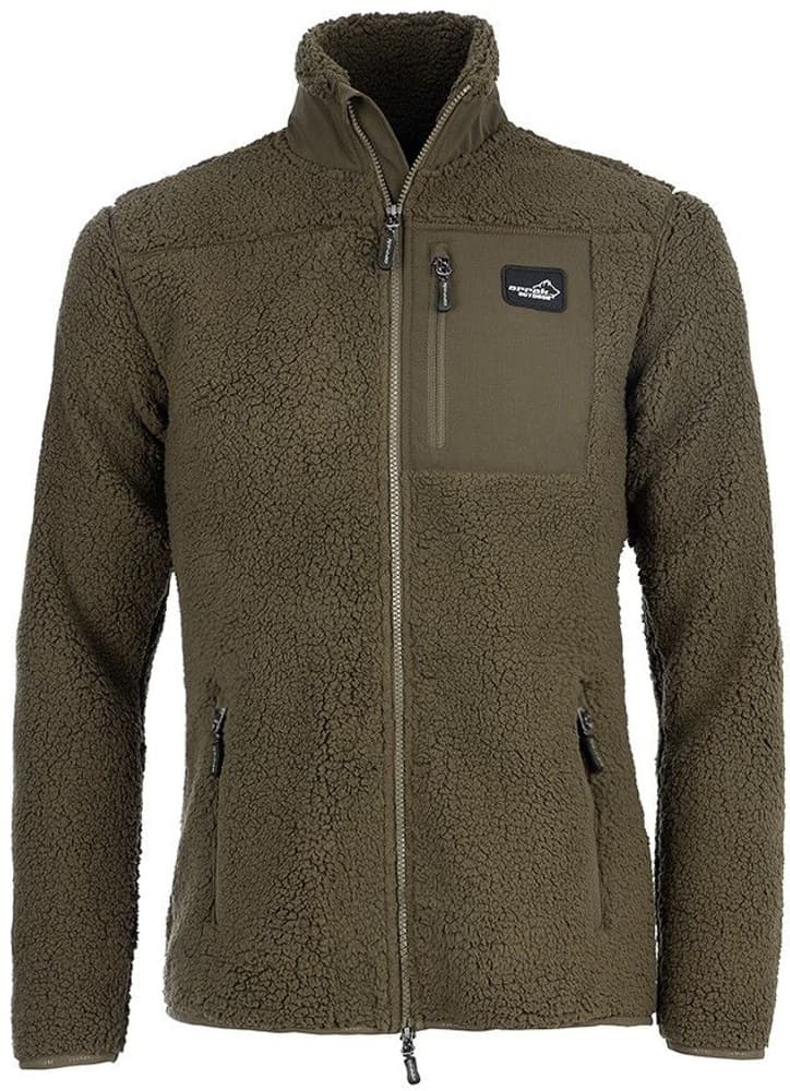 Arrak W's Sherpa Fleece Jacket Olive, view: 0