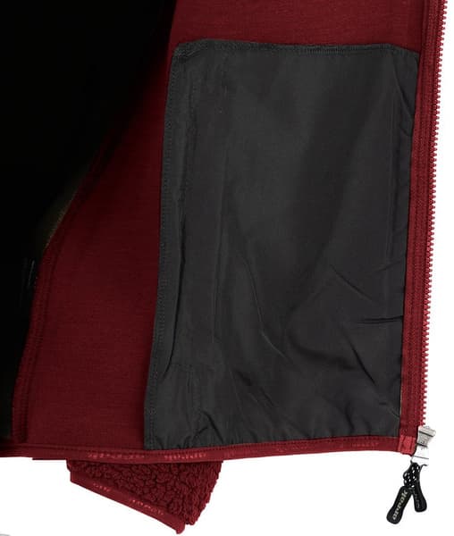 Arrak W's Sherpa Fleece Jacket Dark Red, view: 6