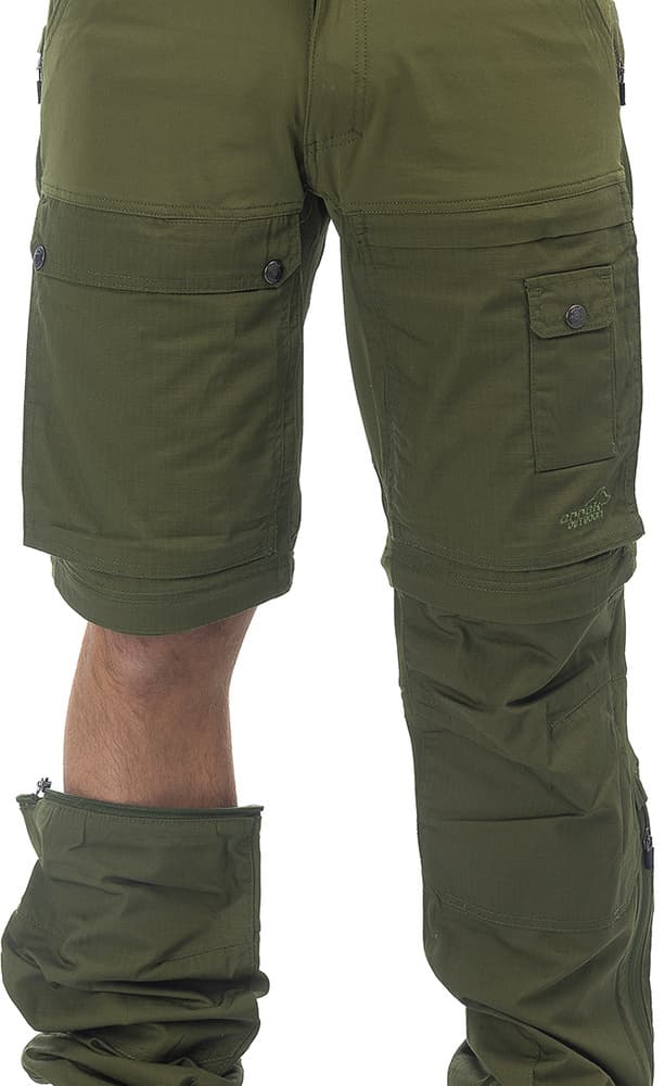 Arrak M's Flexible Zip Off Pant Green, view: 4