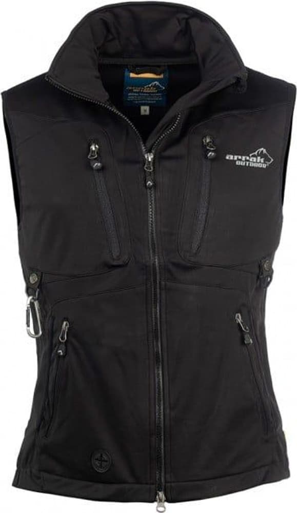 Arrak Acadia Softshell Vest Dame Svart, view: 1