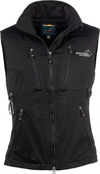 Arrak Acadia Softshell Vest Dame Svart, view: 1
