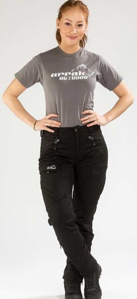 Arrak Action Softshell Pants Lady Svart, view: 3