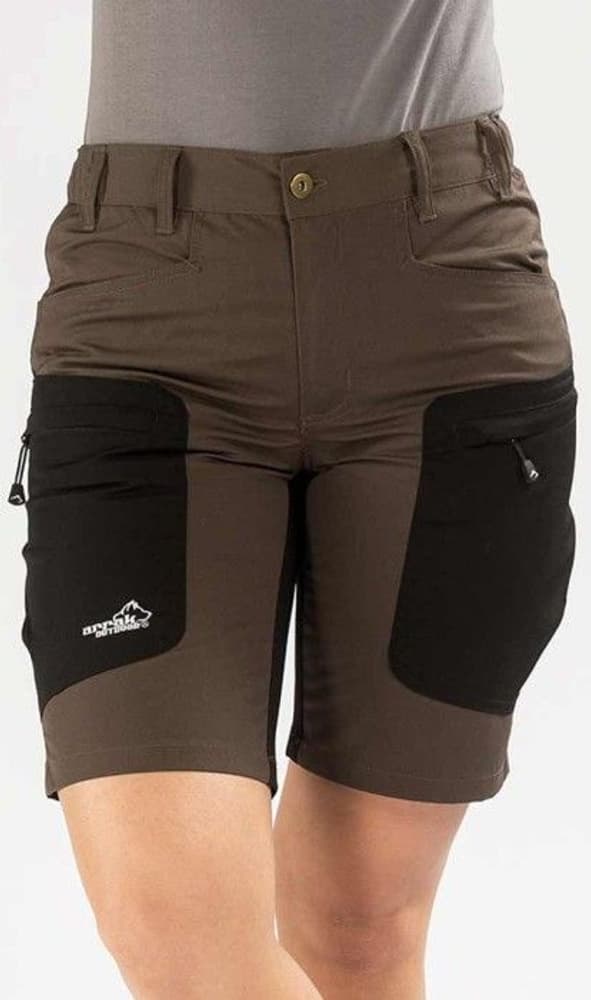 Arrak Active Stretch Shorts Dame Brun, view: 2