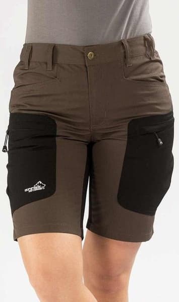 Arrak Active Stretch Shorts Dame Brun, view: 2