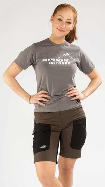 Arrak Active Stretch Shorts Dame Brun, view: 6