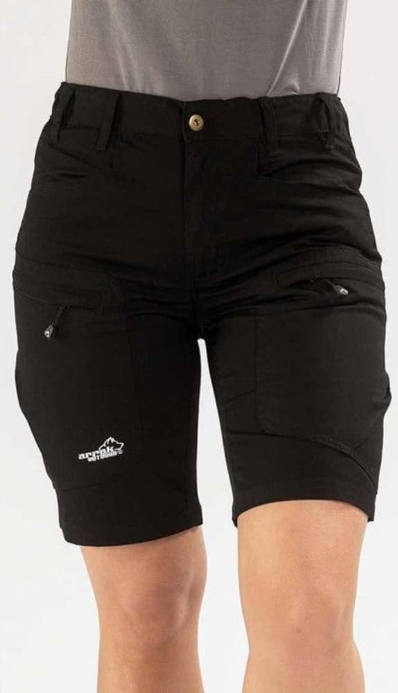 Arrak Active Stretch Shorts Dame Svart, view: 1