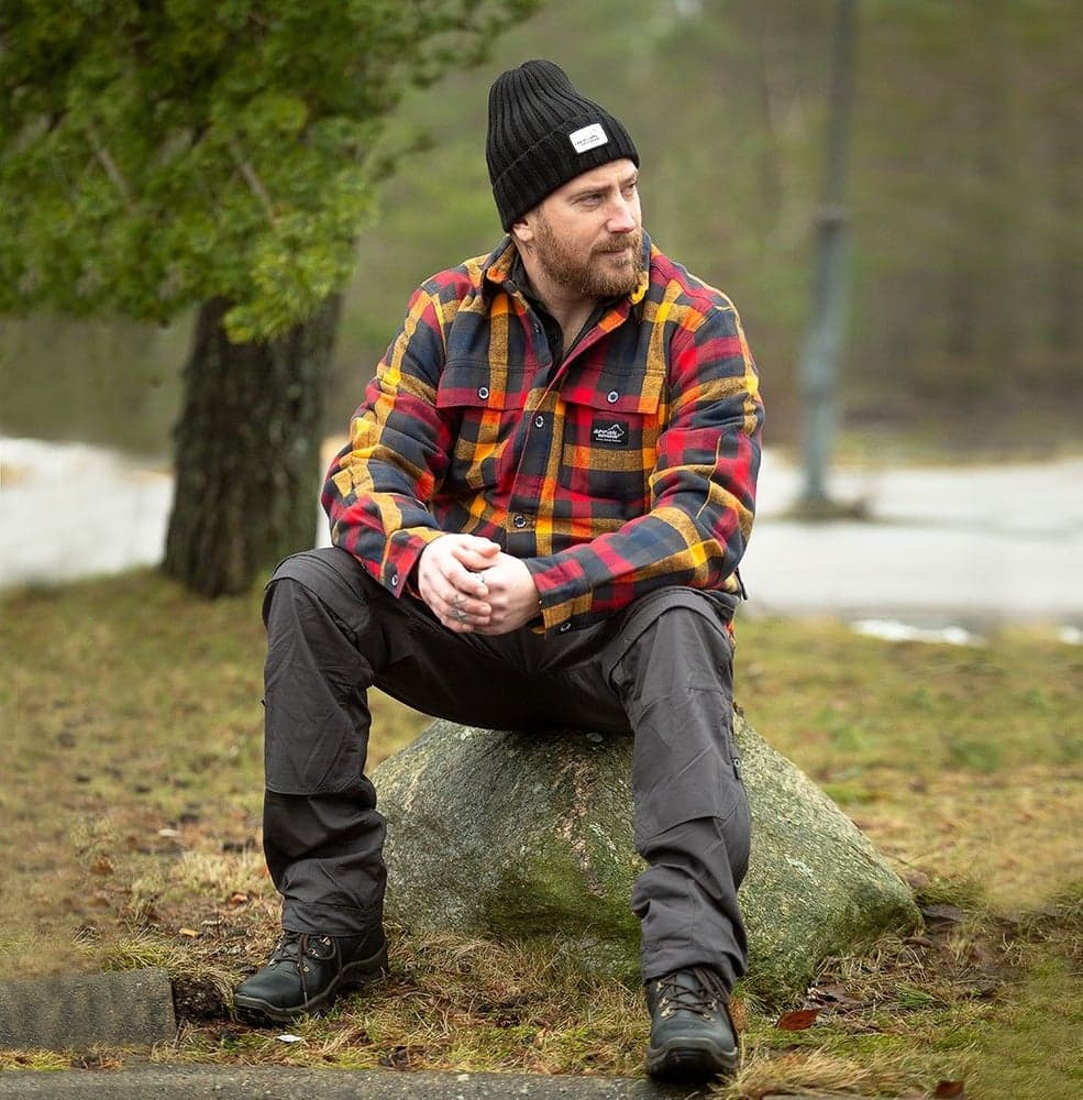 Arrak M's Flannel Shirt Insulated Navy, view: 4