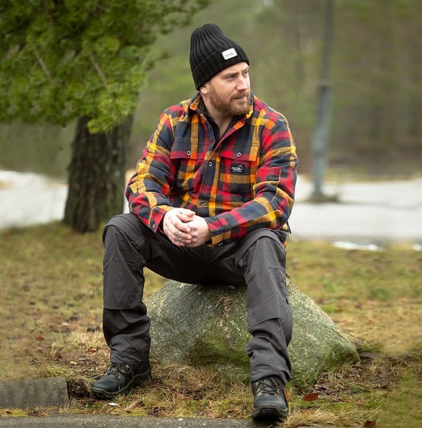 Arrak M's Flannel Shirt Insulated Navy, view: 4