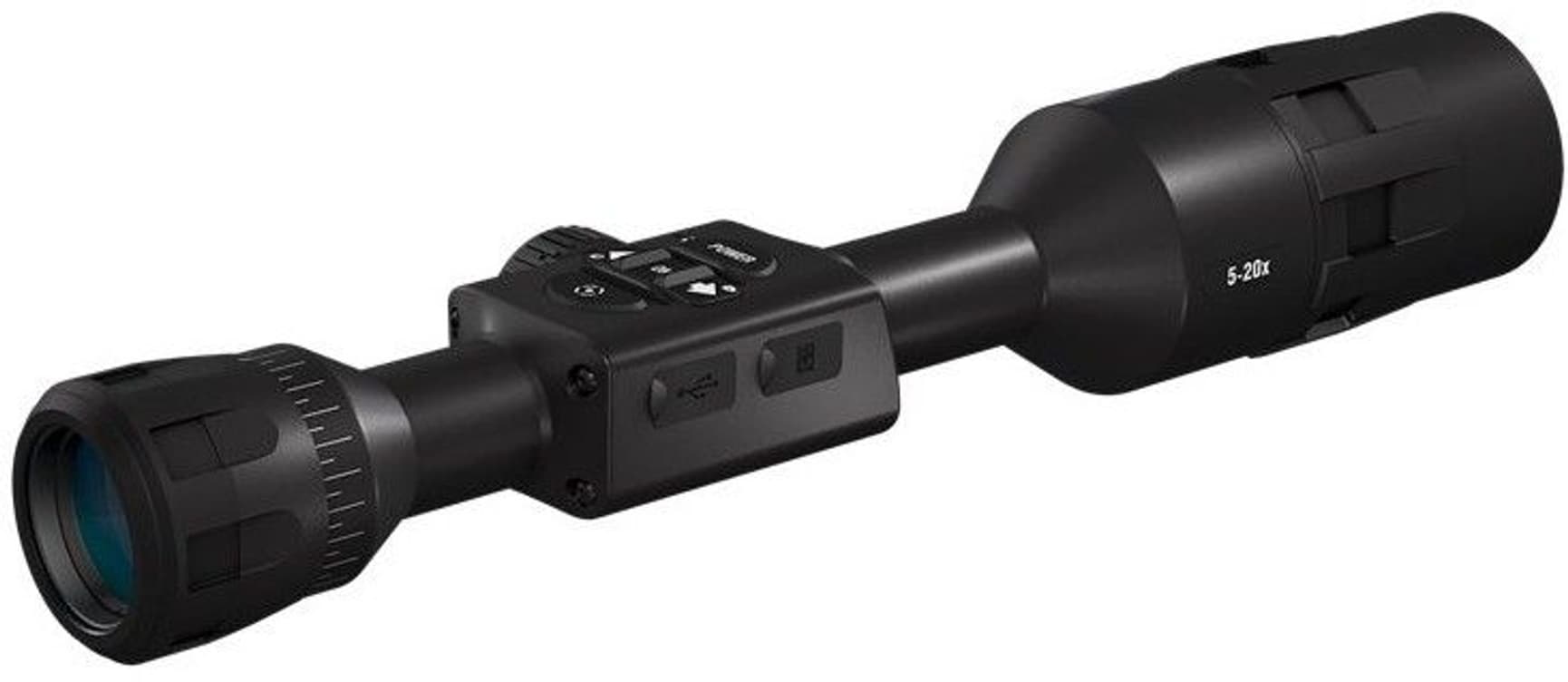 ATN X-Sight-4K HD 5-20xPro Edition Smart Day/Night Hunting Rifle Scope with Full HD Video rec, WiFi, GPS, Smooth zoom and Smartphone controlling through iOS or Android Apps, view: 1